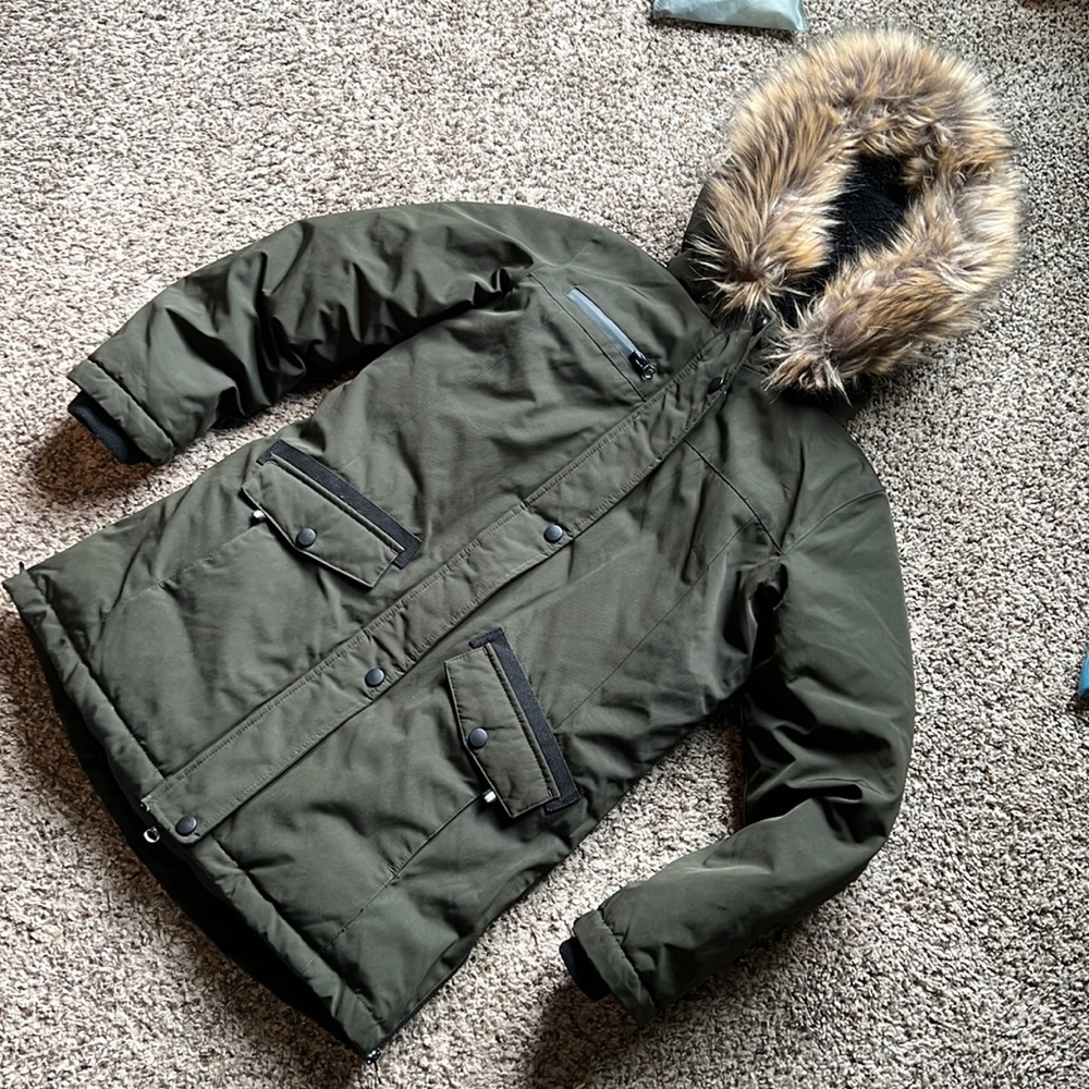 SWISS TECH winter coat girls size L 10/12